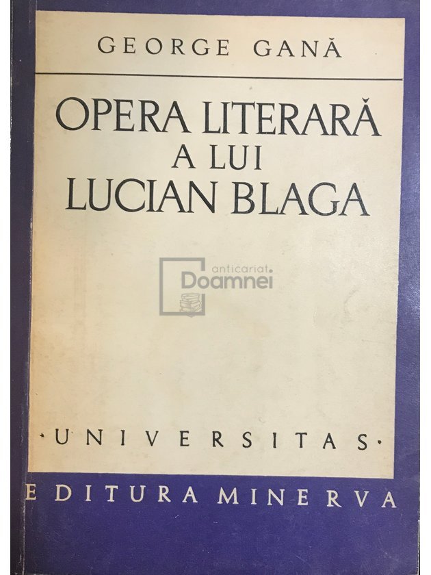 Opera literară a lui Lucian Blaga