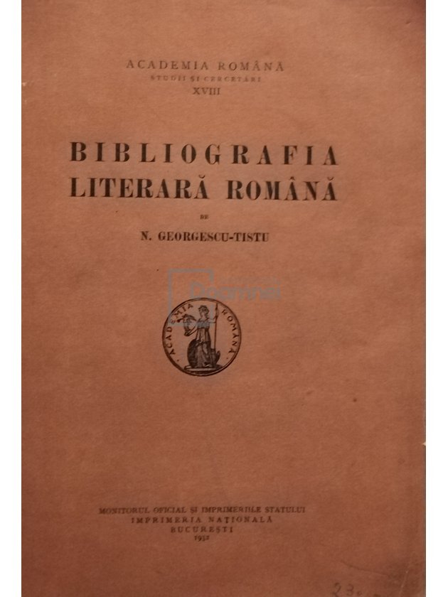 Bibliografia literara romana (semnata)