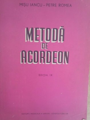Metoda de acordeon, ed. IX