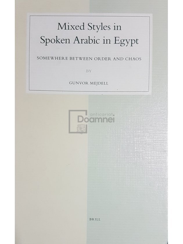 Mixed styles in spoken Arabic in Egypt