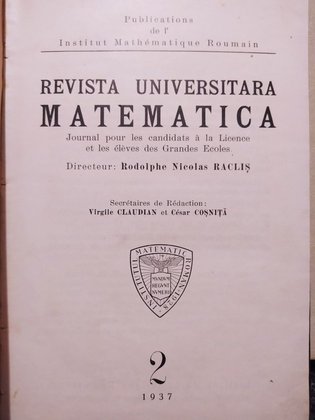 Revista universitara matematica