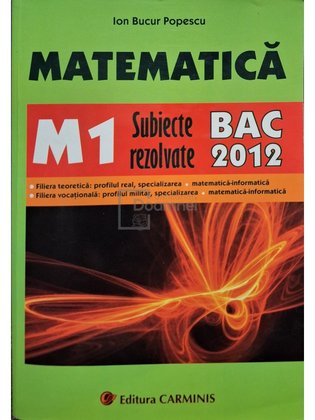 Matematica M1 - BAC 2012