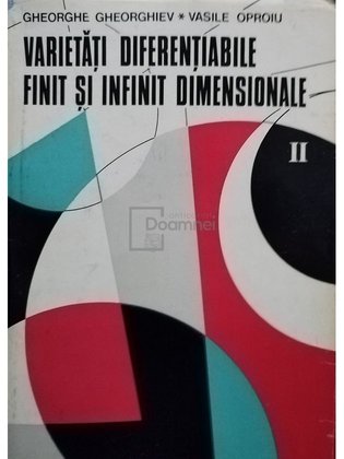 Varietati diferentiabile finiti si infiti dimensionale, vol. 2