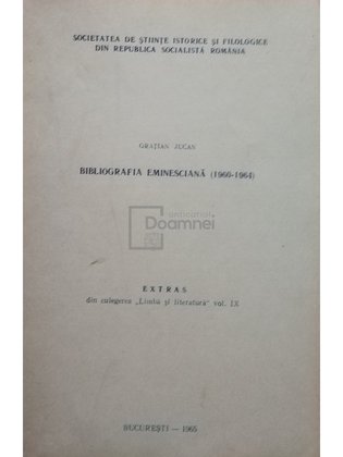 Bibliografia Eminesciana (1960 - 1964)