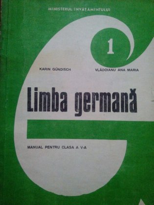 Limba germana. Manual pentru clasa a Va