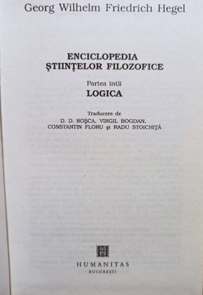 Enciclopedia stiintelor filozofice
