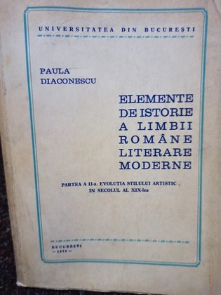 Elemente de istorie a limbii romane literare moderne