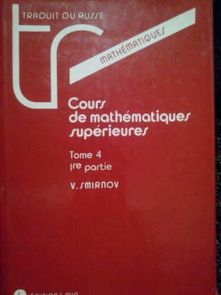 Cours de mathematiques superieures