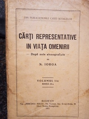 Carti representative in viata omenirii