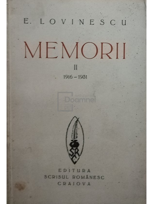 Memorii, vol. 2 (1916-1931)