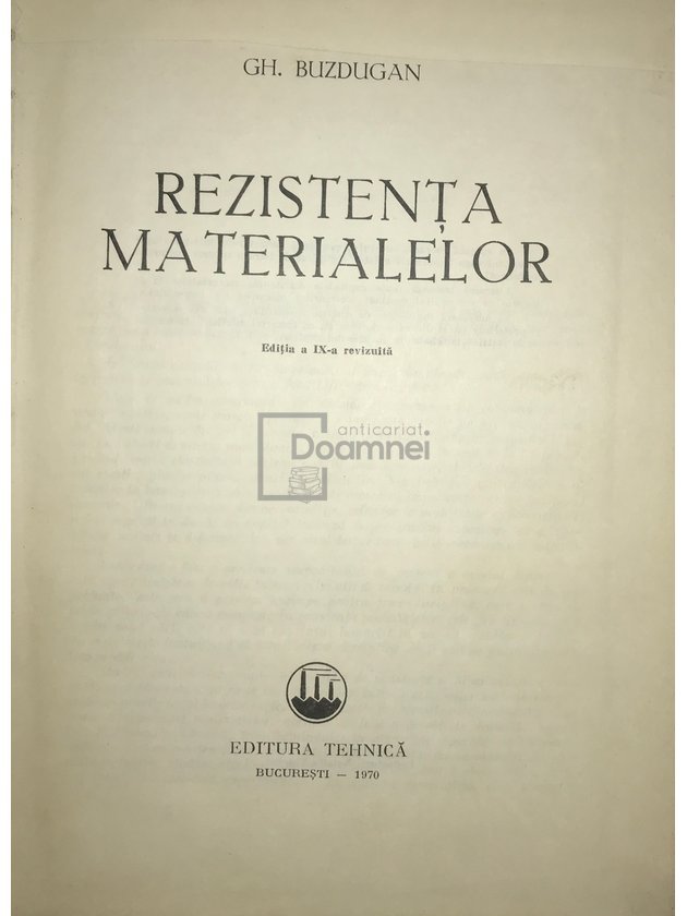 Rezistența materialelor (ed. IX)