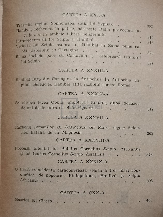 Ab urbe condita (De la fundarea Romei), 2 vol.