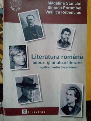 Literatura romana. Eseuri si analize literare pentru bacalaureat