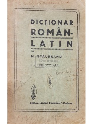 Dictionar roman - latin
