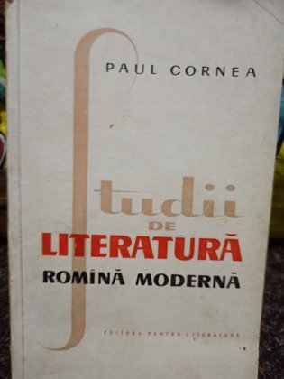 Studii de literatura romana moderna