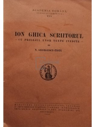 Ion Ghica scriitorul - cu prilejul unor texte inedite (semnata)