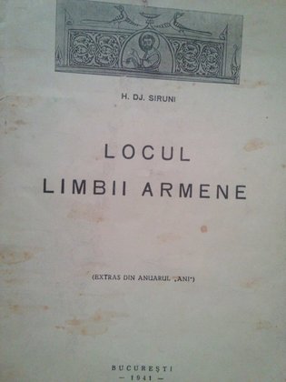 Locul limbii armene