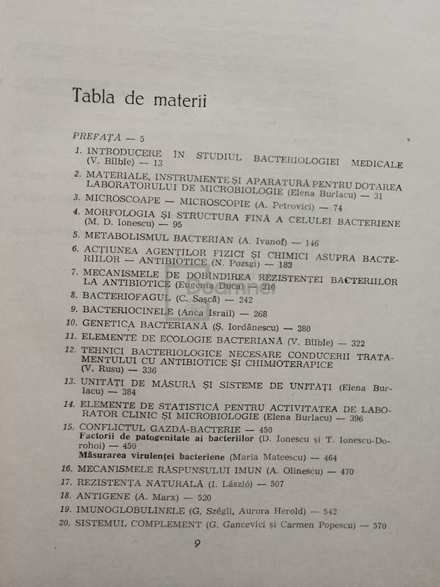 Bacteriologie medicala, vol. 1