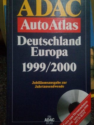 ADAC AUTO ATLAS DEUTSCHLAND EUROPA 1999/2000