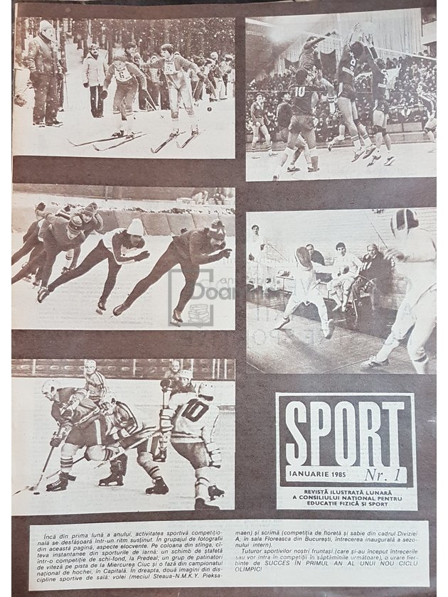 Revista Sport, anul 1985, 12 numere