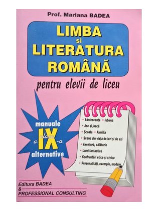 Limba si literatura romana pentru elevii de liceu