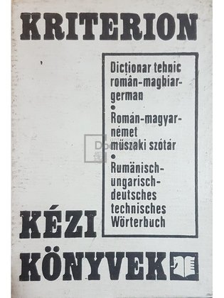 Dictionar tehnic roman-maghiar-german