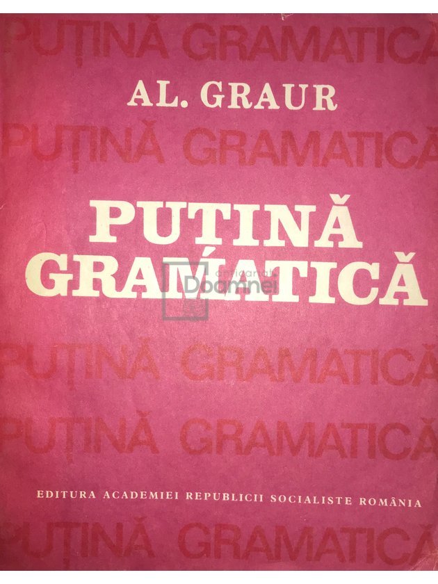 Puțină gramatică, vol. 1