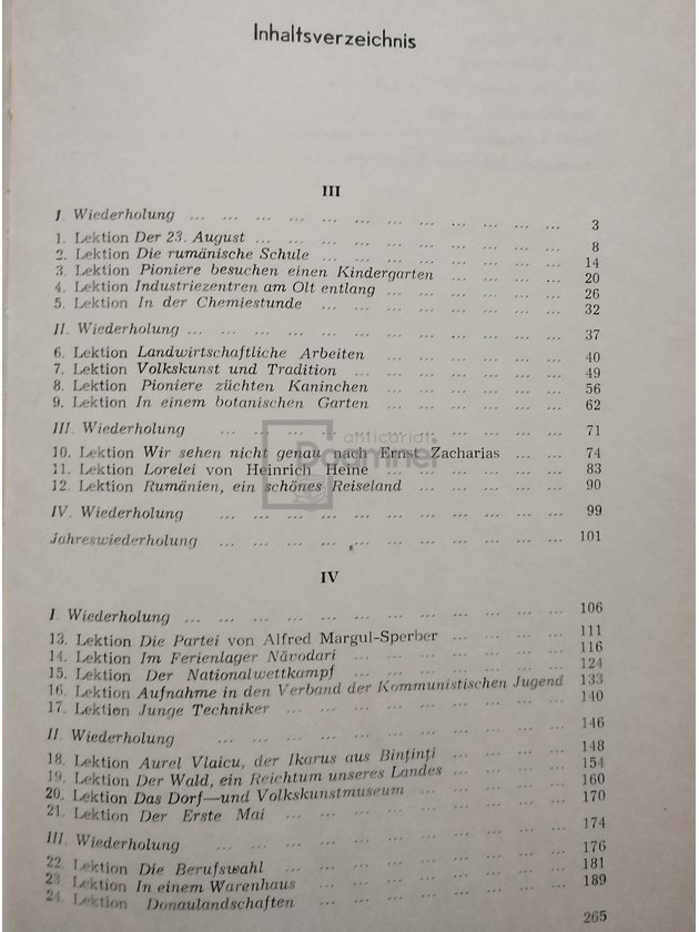 Limba germana - Manual pentru anii III si IV de studiu