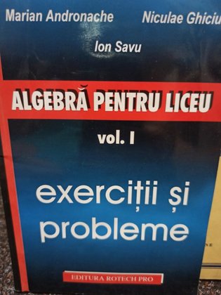 Algebra pentru liceu, vol. 1