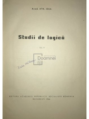 Studii de logica, vol. 4