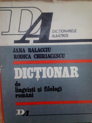 Dictionar de lingvisti si filologi romani