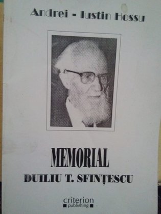 Hossu - Memorial Duiliu T. Sfintescu(semnata)