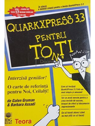 QuarkXPress 3.3 pentru tonti