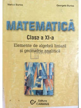 Matematică clasa a XI-a. Elemente de algebră liniară și geometrie analitică