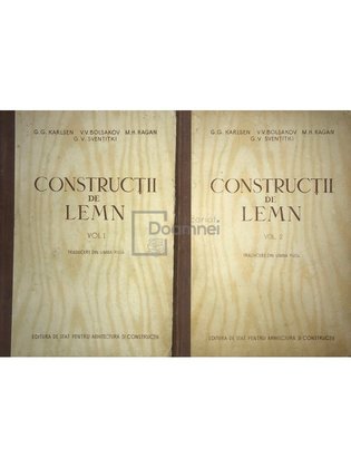 Construcții de lemn, 2 vol.