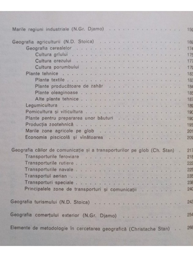 Geografie economica generala - Manual pentru anii II-III licee real-umaniste si pentru licee de specialitate