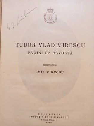 Tudor Vladimirescu - pagini de revolta
