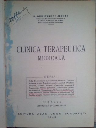 Mante - Clinica terapeutica medicala