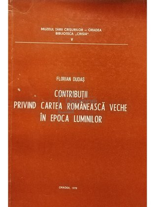 Contributii privind cartea romaneasca veche in epoca luminilor (semnata)