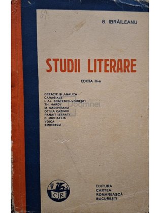 Studii literare, editia a III-a