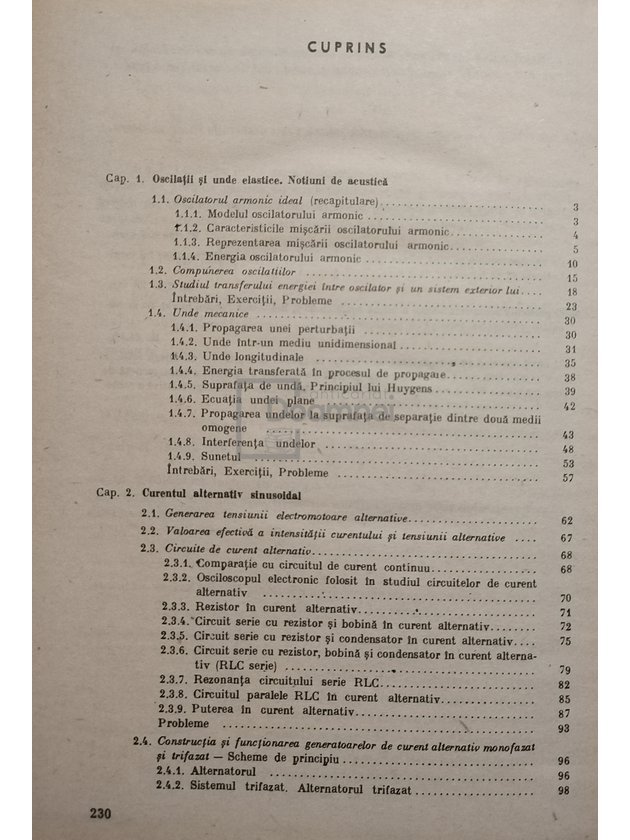 Fizica - Manual pentru clasa  XI-a