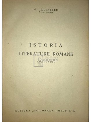 Istoria literaturii române - Compendiu