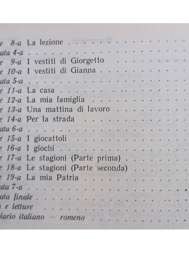 Limba italiana - Manual pentru clasa a II-a