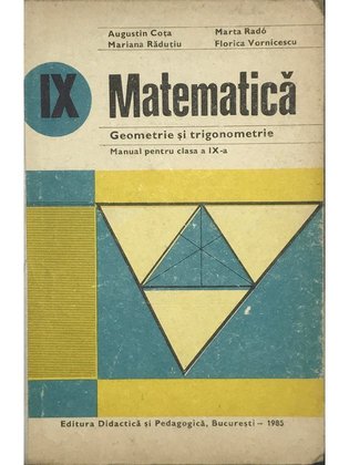 Matematica - Manual pentru clasa a IX-a