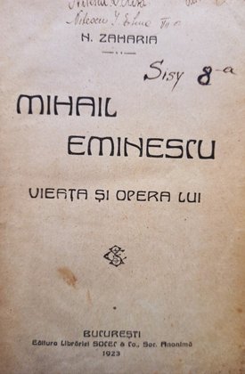 Mihail Eminescu - Vieata si opera lui
