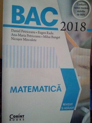 Matematica. BAC 2018