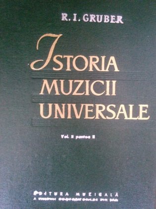 Istoria muzicii universale, vol. II, partea II