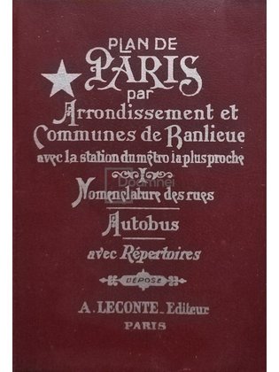 Plan de Paris par Arrondissement et Communes de Ranlieue