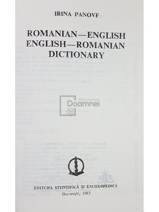 New pocket romanian dictionary, romanian-english, english-romanian