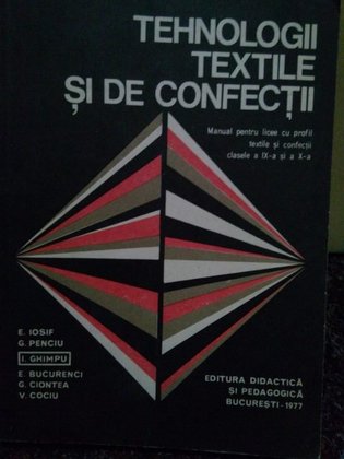 Tehnologii textile si de confectii